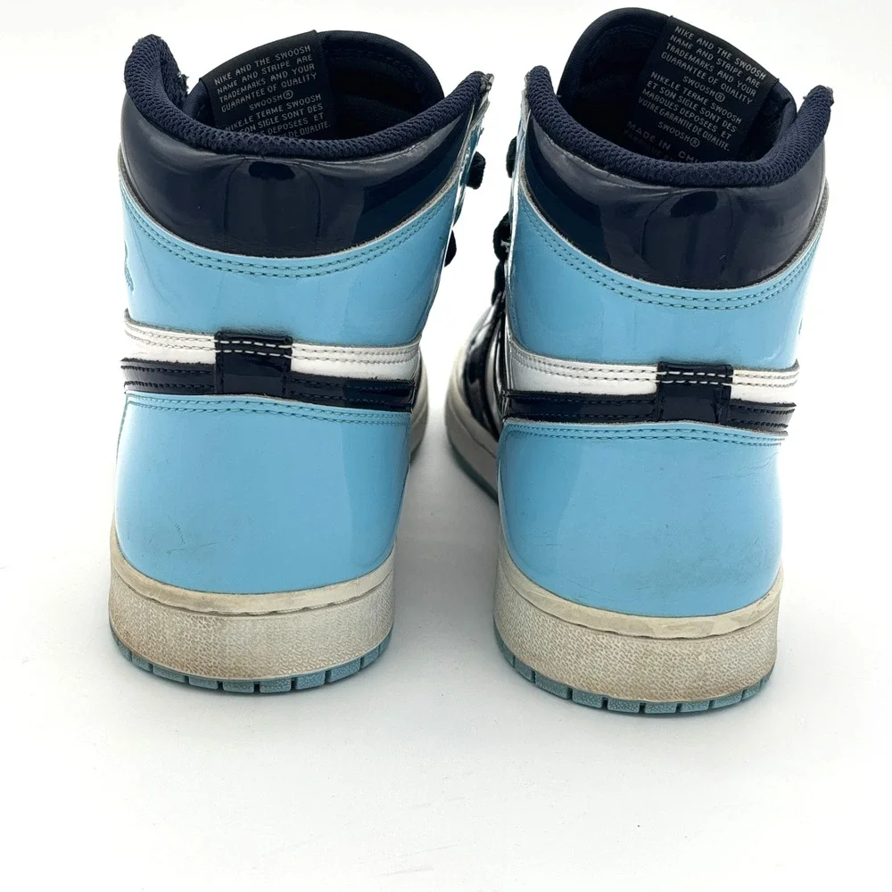 Nike Air Jordan 1 Retro High UNC Patent Blue Chill CD0461-401 Womens 8